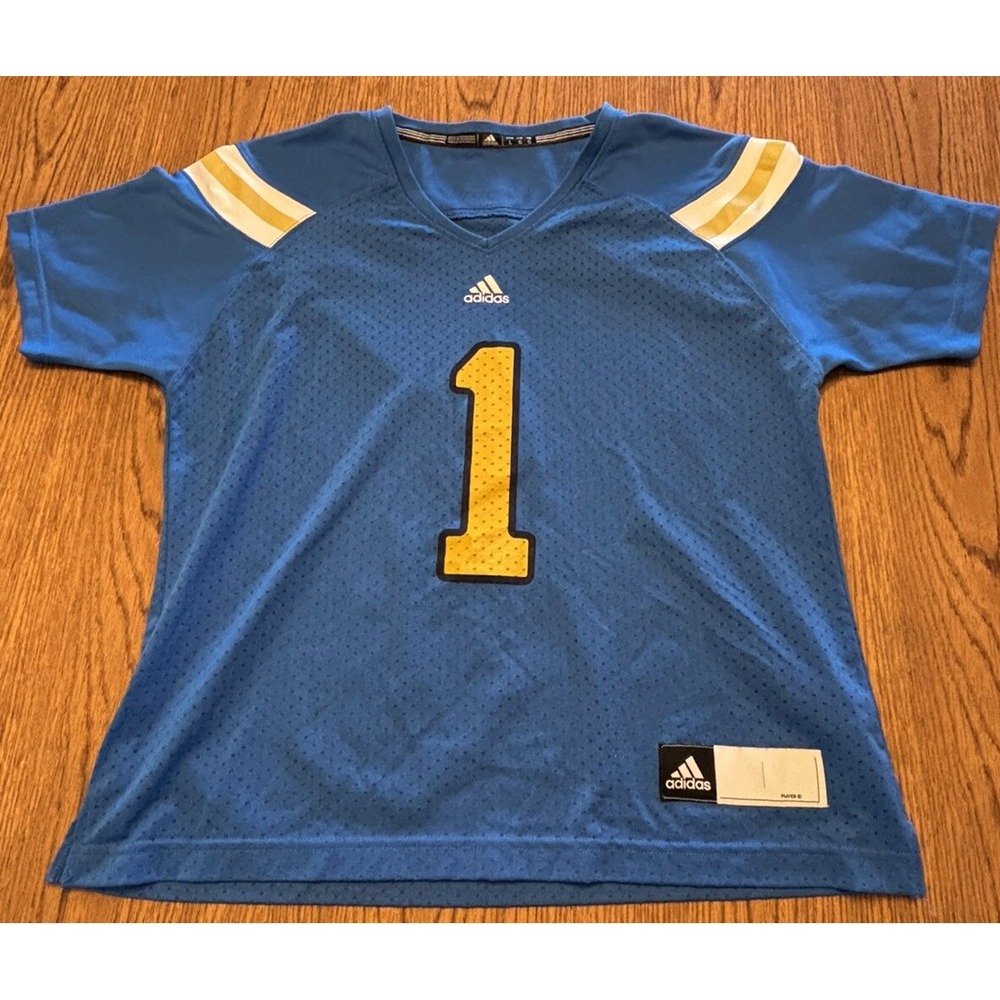 UCLA Bruins Adidas #1 Jersey Blue Yellow NCAA PAC-12 Los‎ Angeles